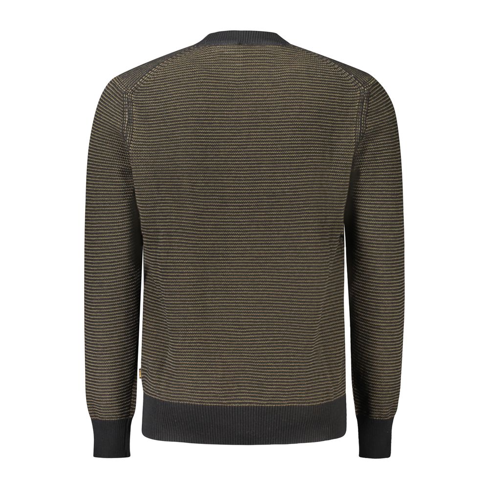 Black Cotton Men Sweater Hugo Boss