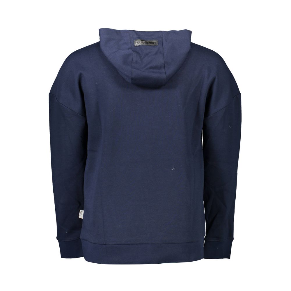 Blue Cotton Men Sweater Plein Sport