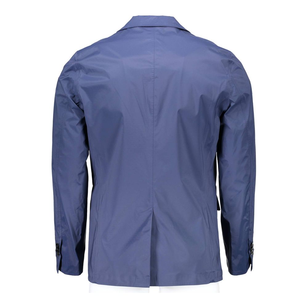 Blue Nylon Men Jacket Gant