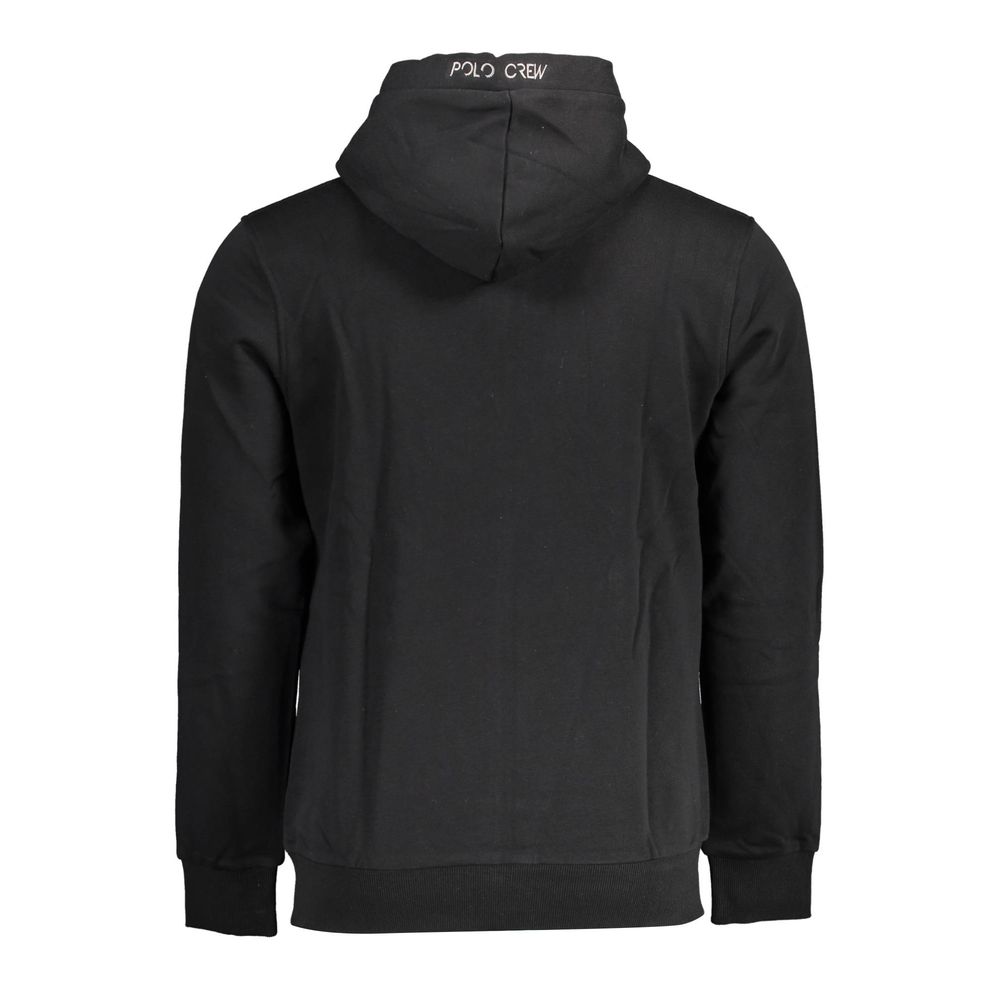 Black Cotton Men Sweater La Martina