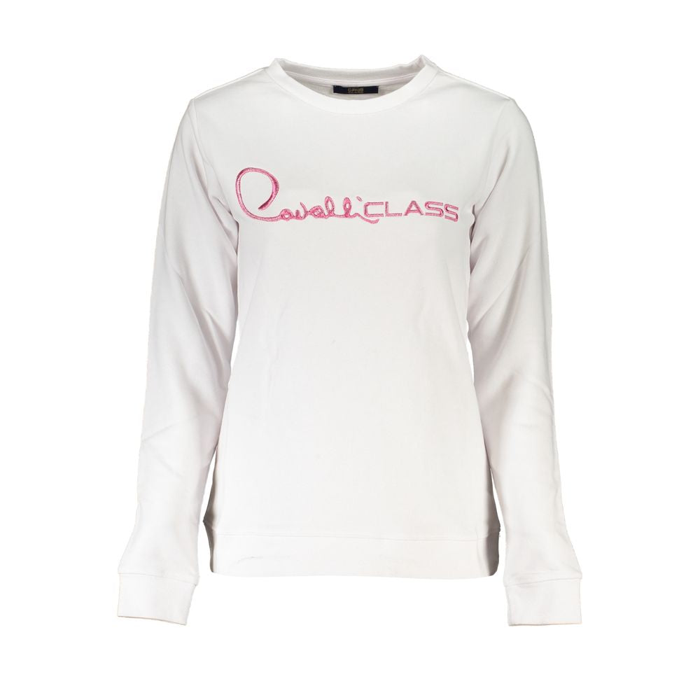 White Cotton Women Sweater Cavalli Class