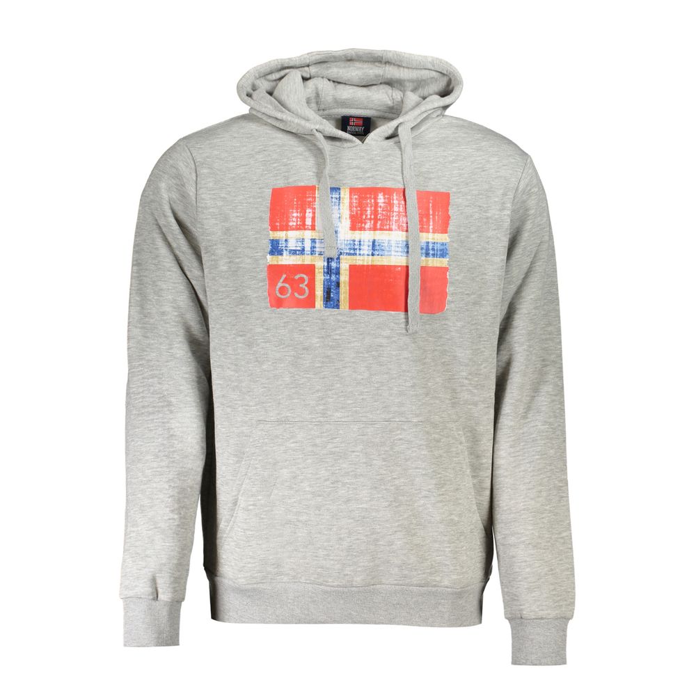 Gray Cotton Men Sweater Norway 1963