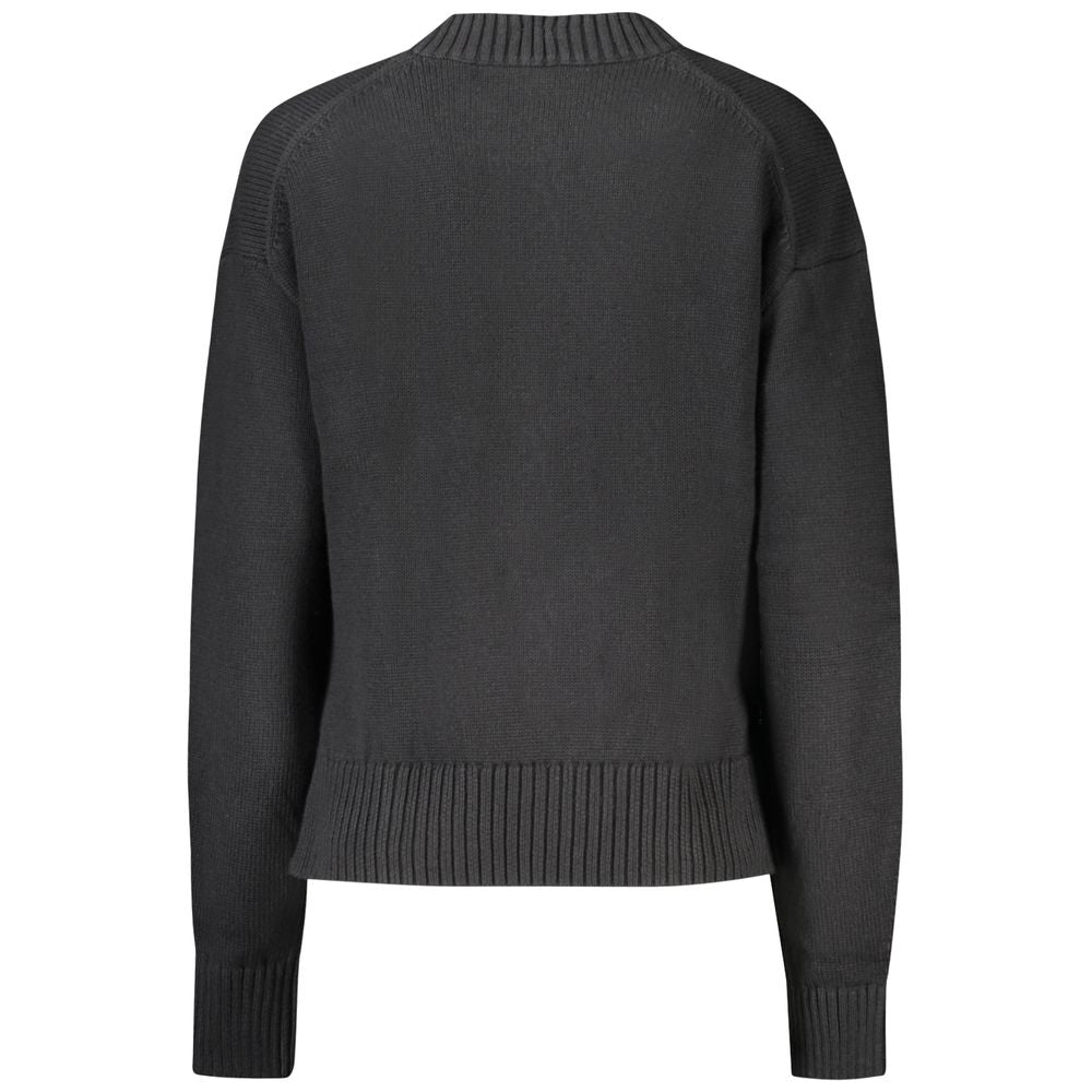 Black Cotton Women Sweater Calvin Klein