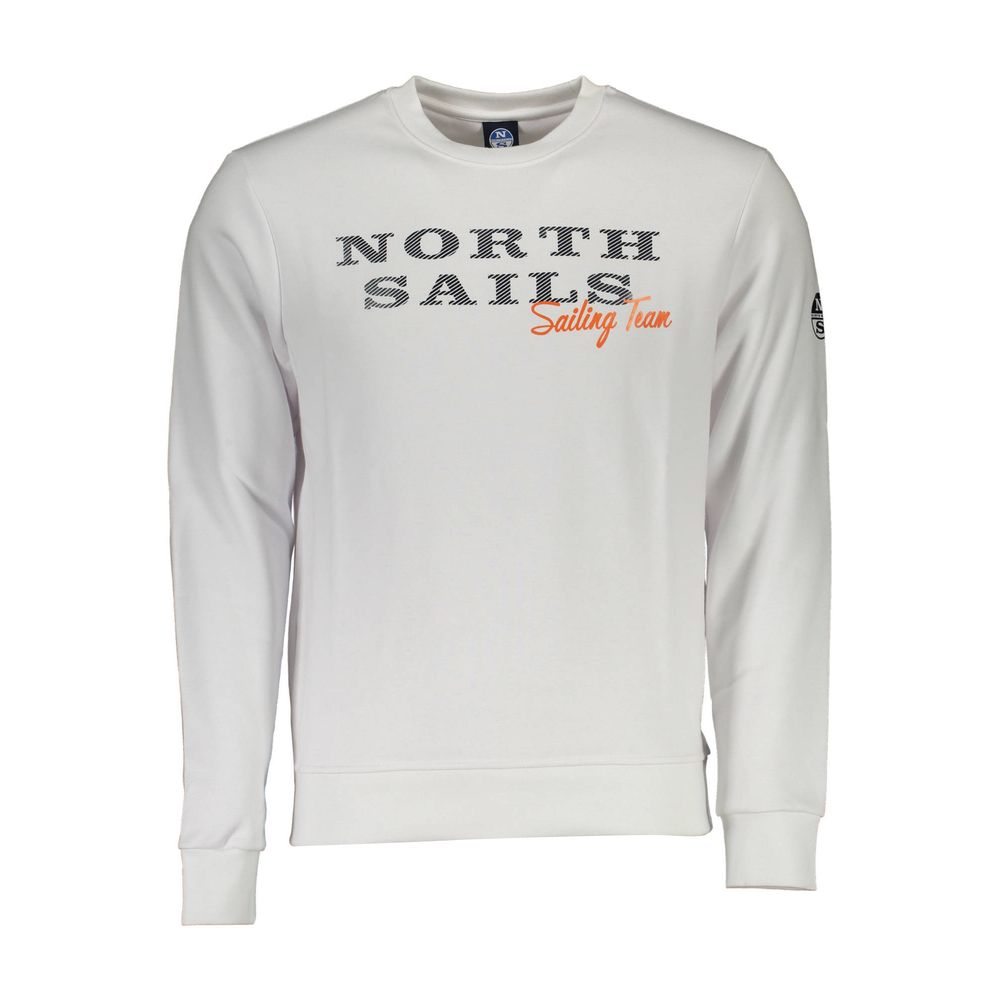 White Cotton Men Sweater North Sails
