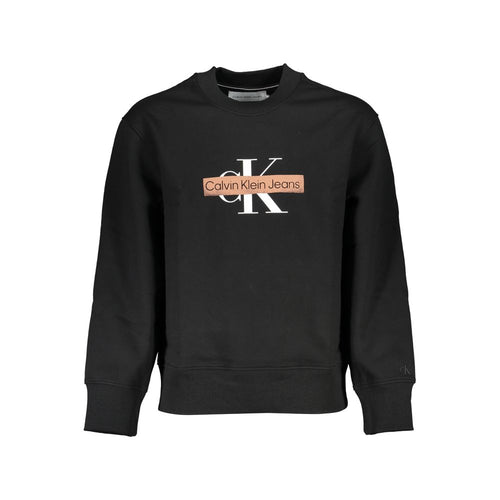 Black Cotton Men Sweater Calvin Klein