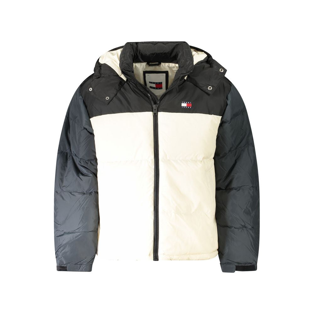 Black Recycled Polyester Men Jacket Tommy Hilfiger