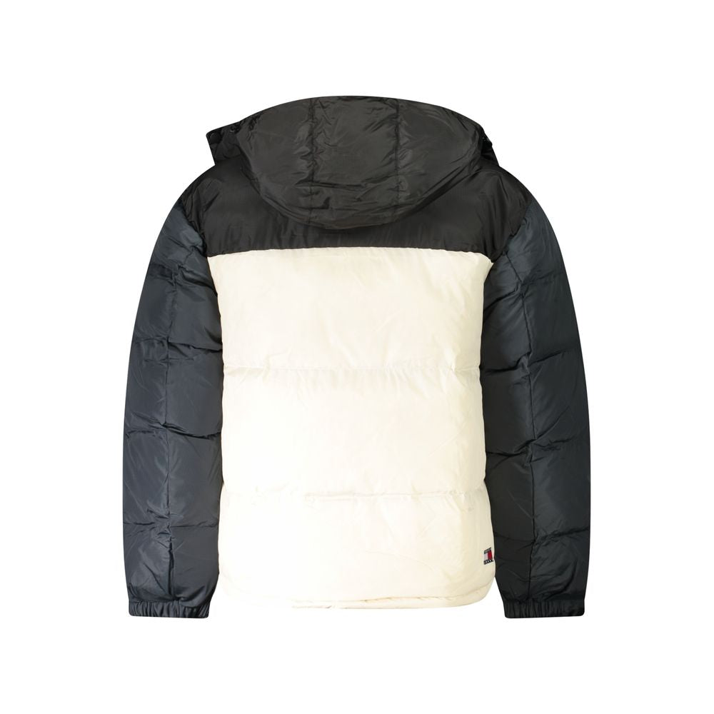 Black Recycled Polyester Men Jacket Tommy Hilfiger
