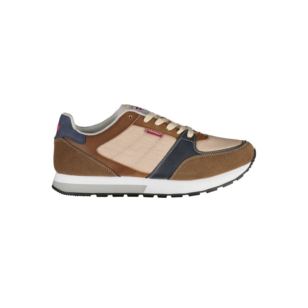 Brown Eco Leather Men Sneaker Carrera