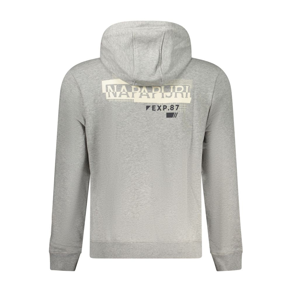 Gray Cotton Sweatshirt Napapijri
