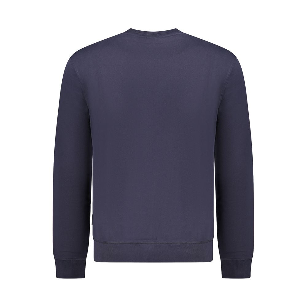 Blue Cotton Men Sweater Napapijri