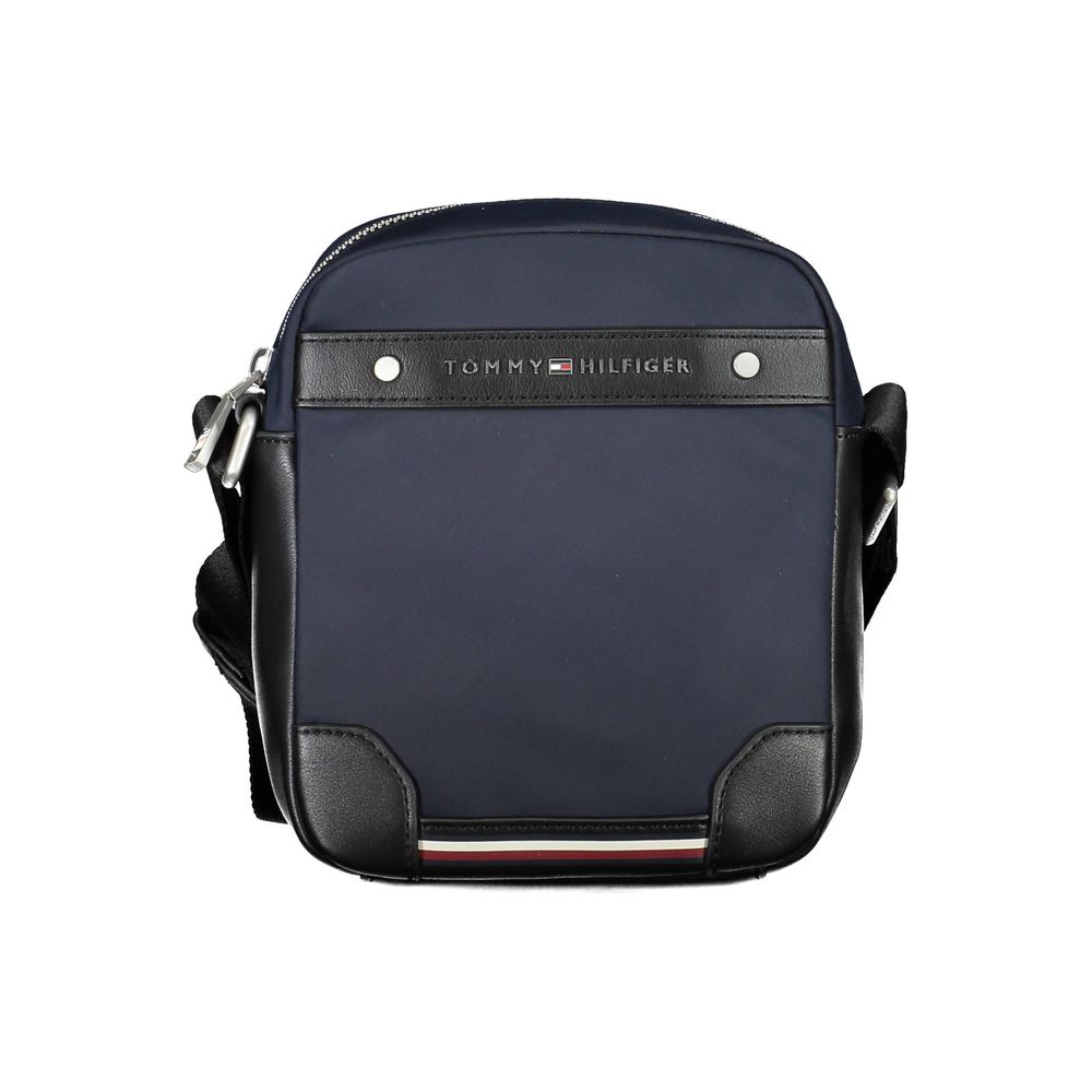 Blue Polyester Men Shoulder Bag Tommy Hilfiger