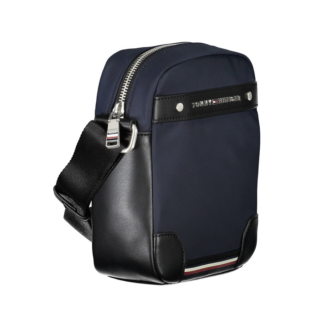Blue Polyester Men Shoulder Bag Tommy Hilfiger