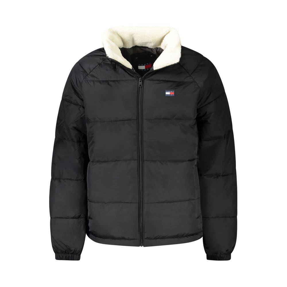 Black Polyester Men's Jacket Tommy Hilfiger