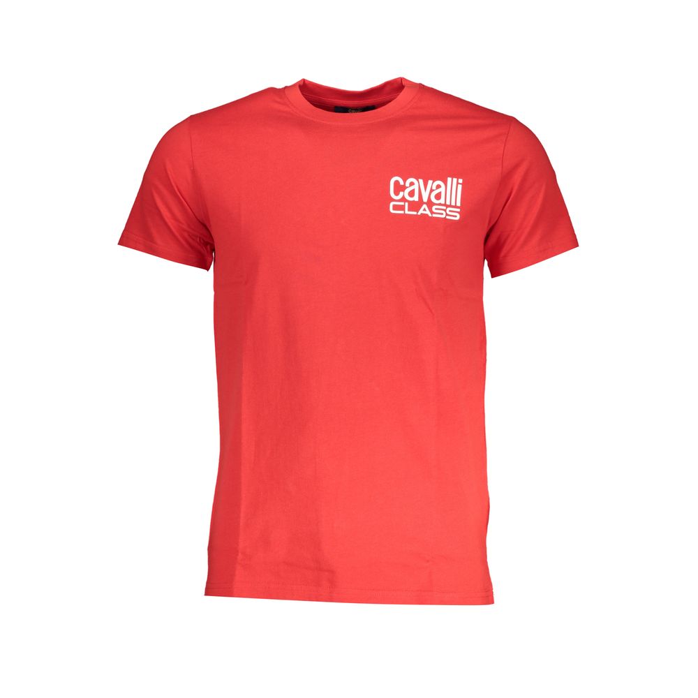 Red Cotton T-Shirt Cavalli Class