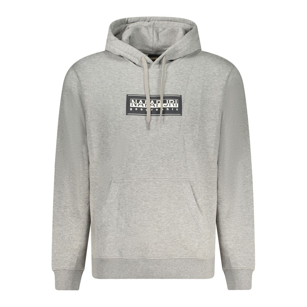 Gray Cotton Men Sweater Napapijri