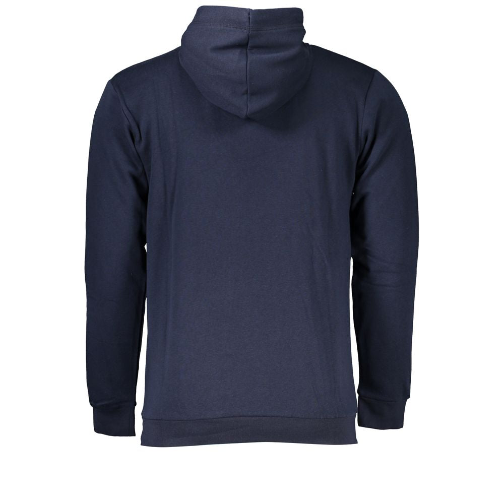 Blue Cotton Men Hoodie Sergio Tacchini