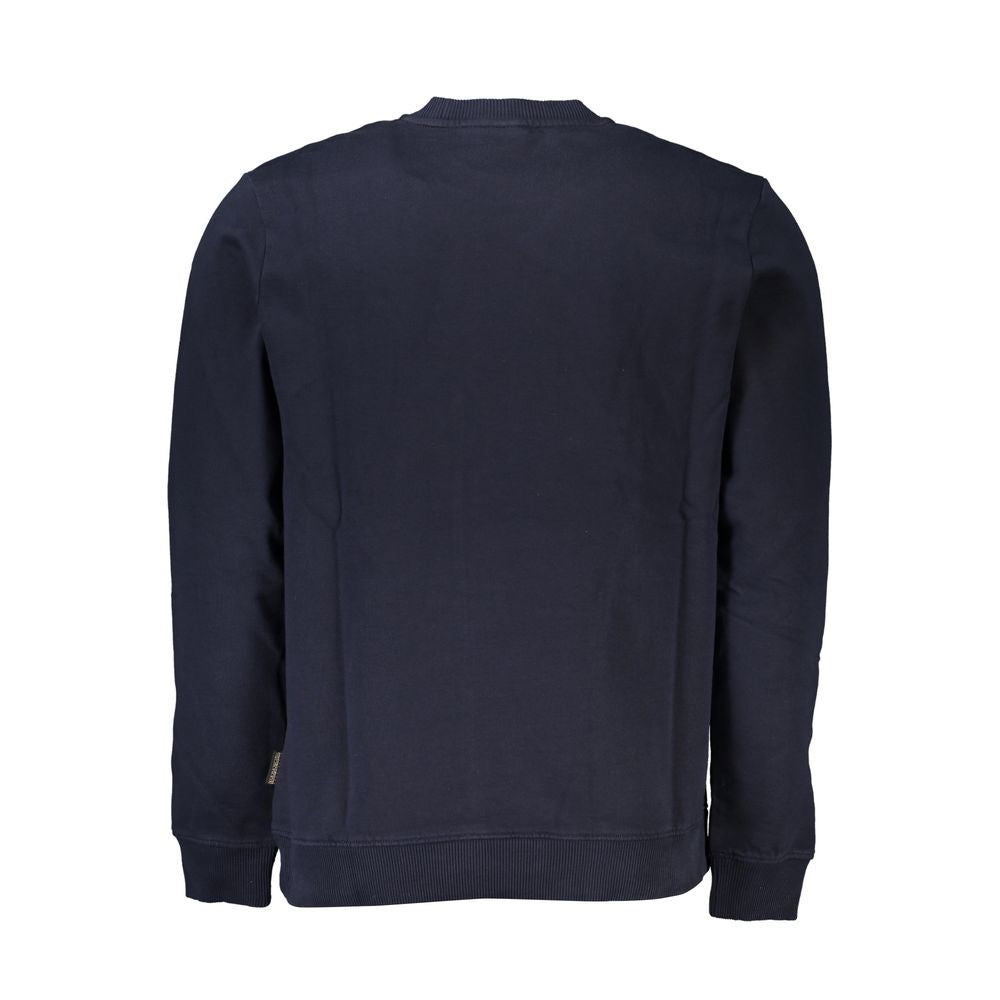 Blue Cotton Men Sweater Napapijri