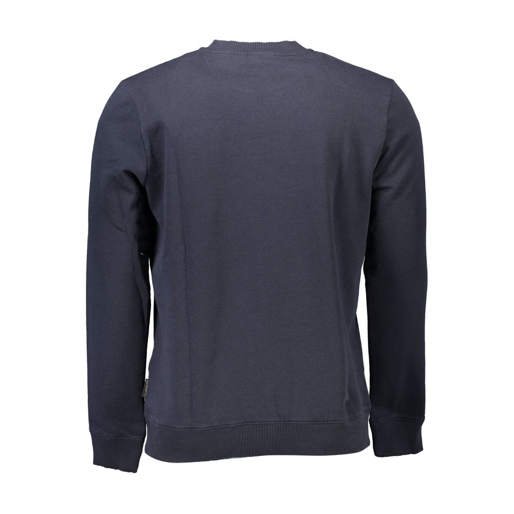 Blue Cotton Men Sweater Napapijri