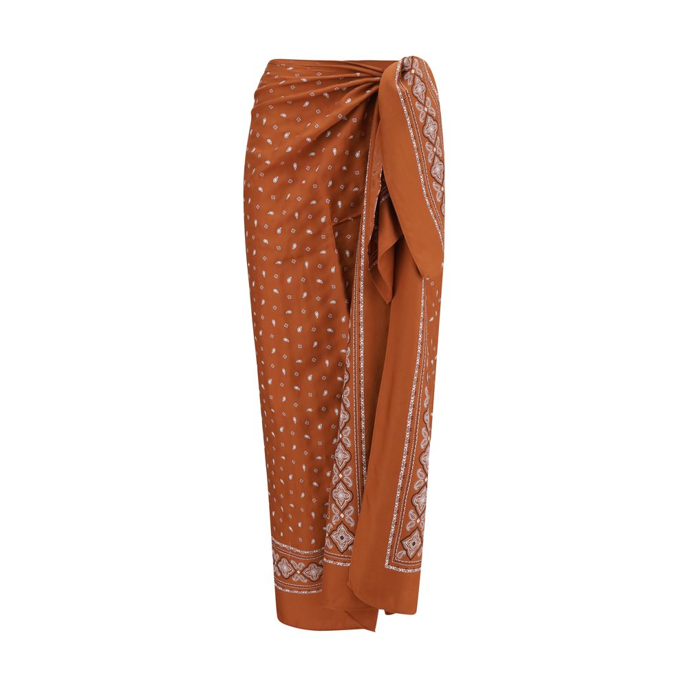 Bandana pattern pareo Skirt PINKO