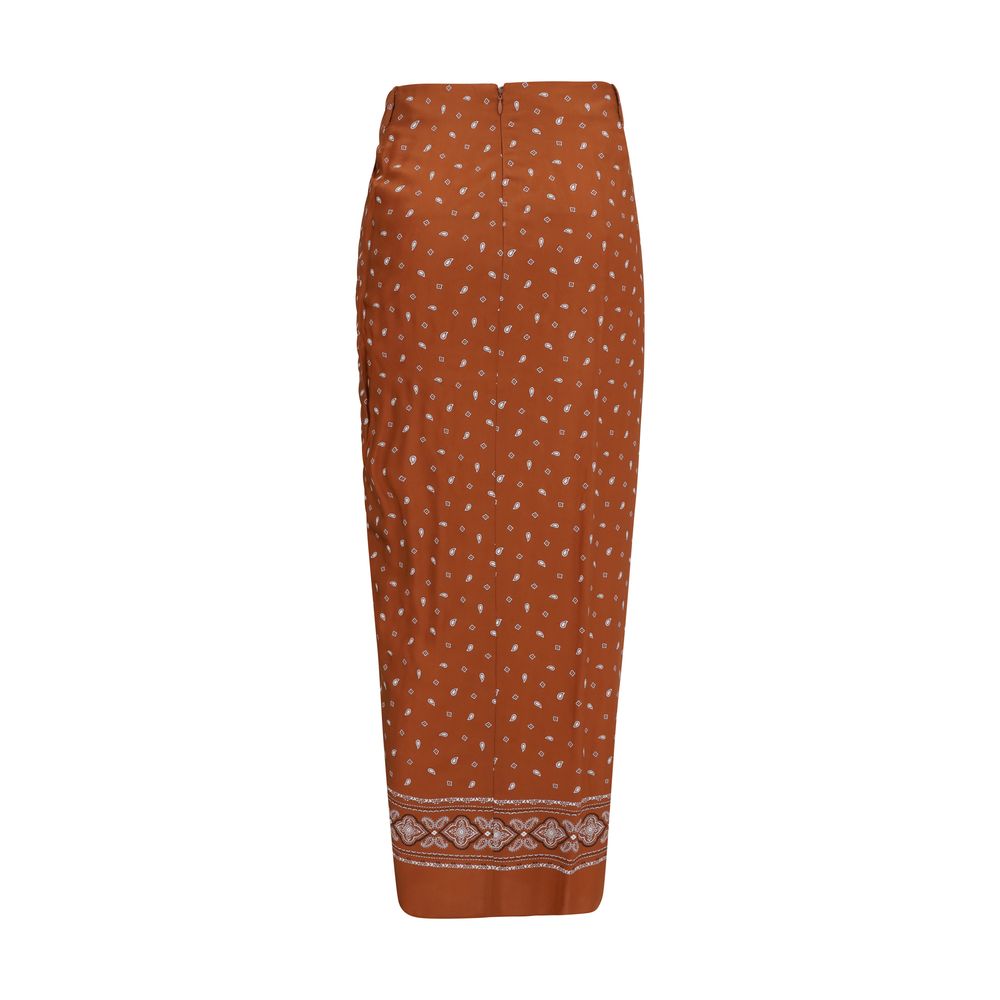 Bandana pattern pareo Skirt PINKO