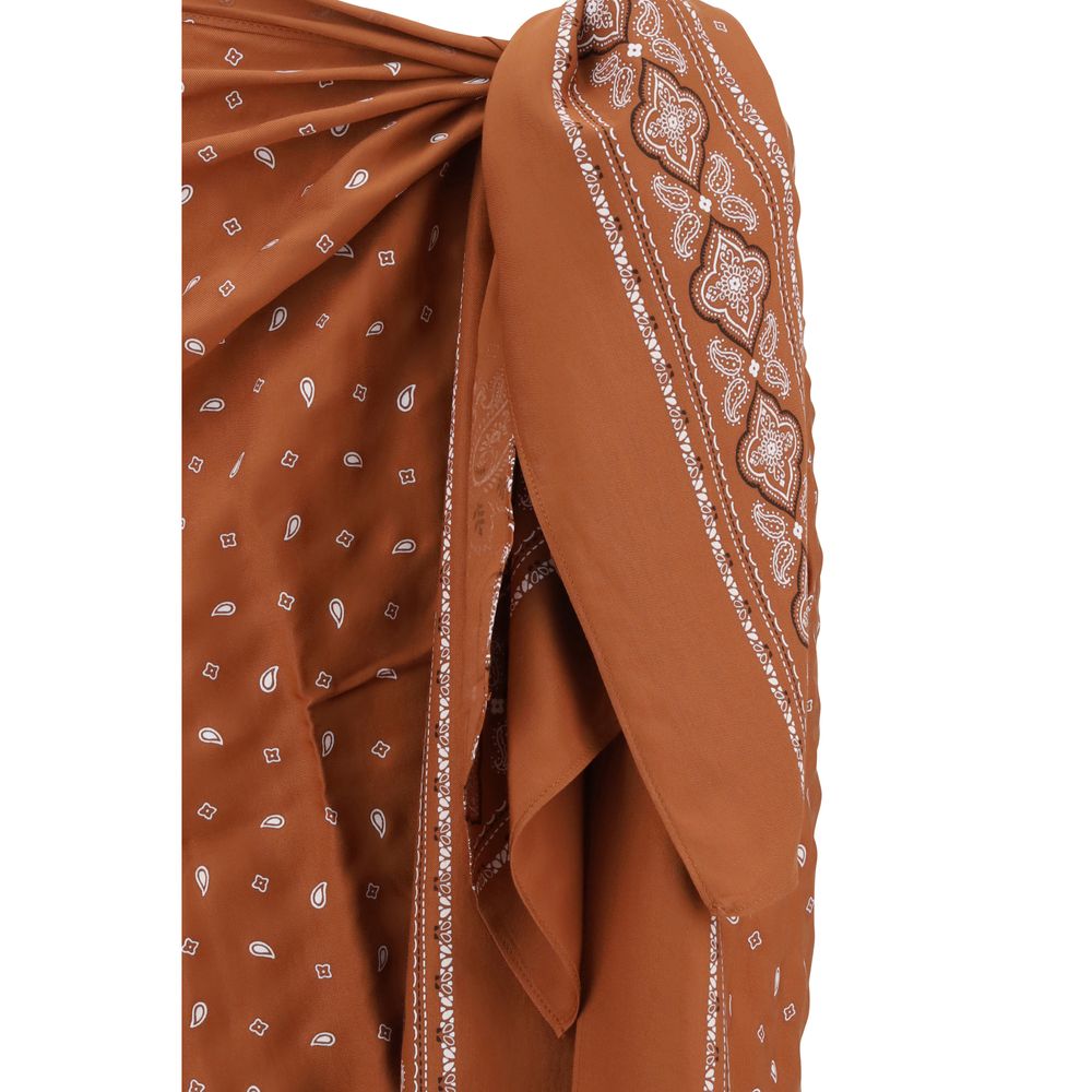Bandana pattern pareo Skirt PINKO