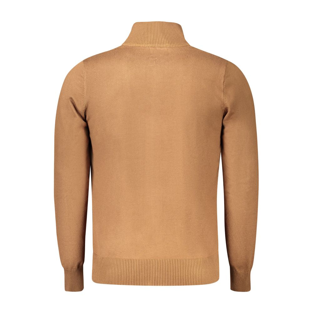 Brown Viscose Men Cardigan Coveri Moving