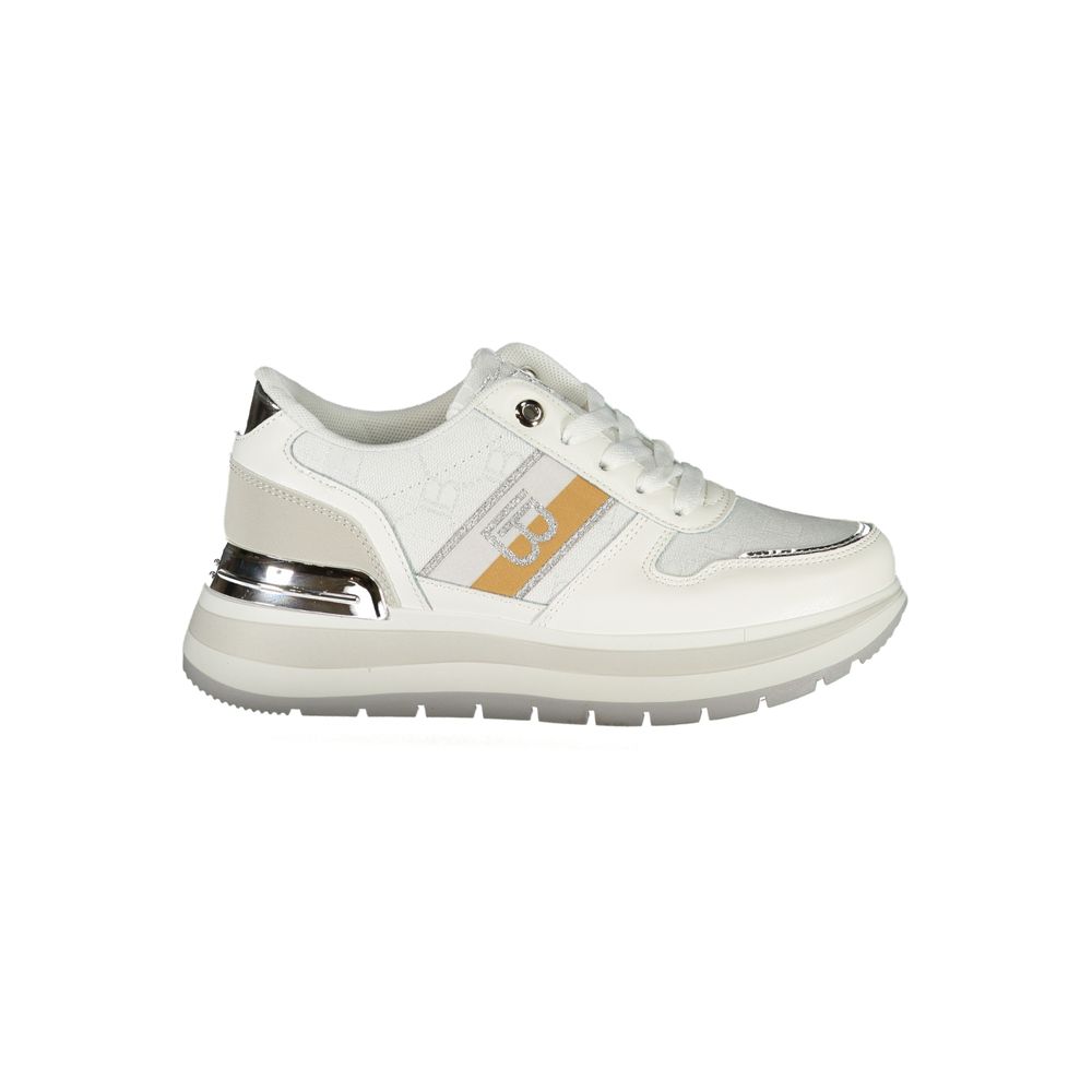 White Polyester Women Sneaker Laura Biagiotti