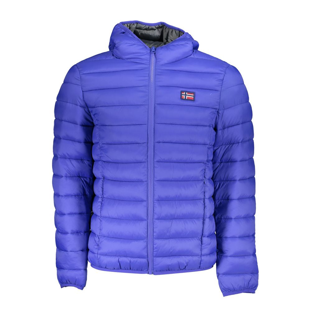Blue Polyamide Men Jacket Norway 1963