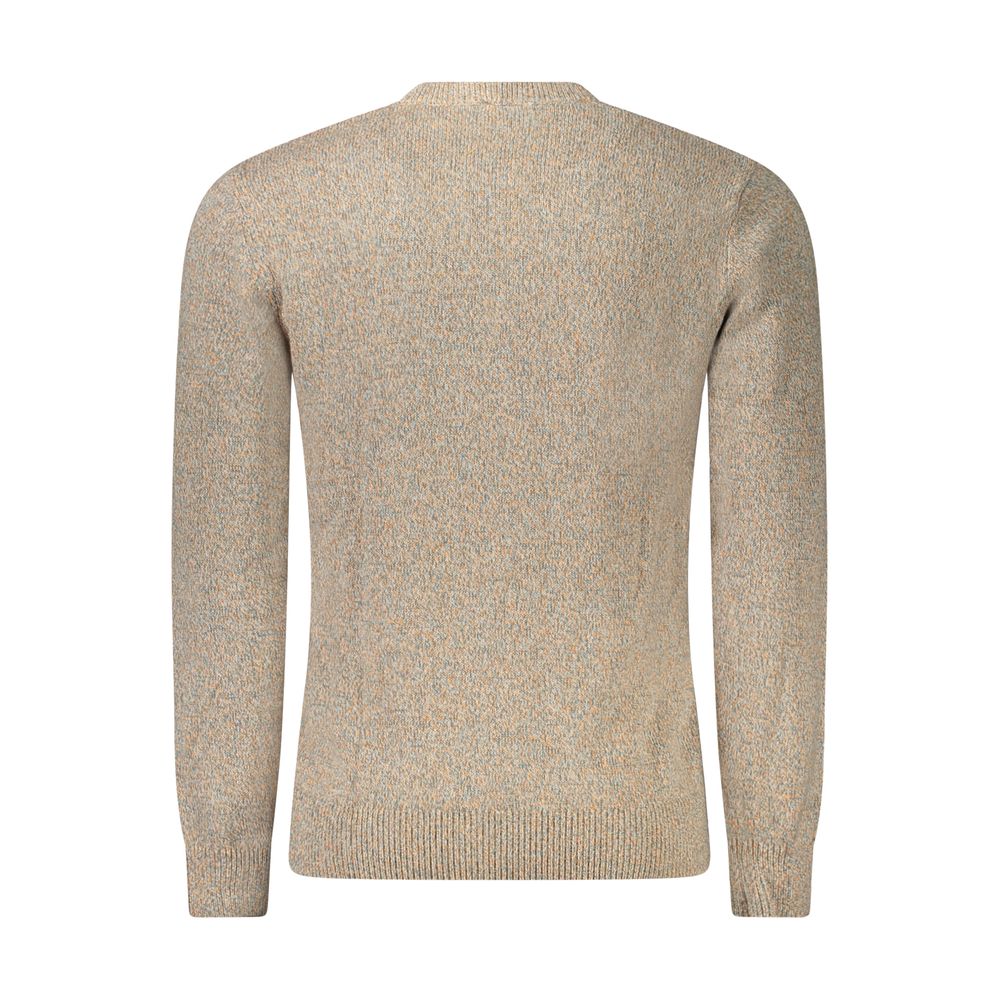 Beige Cotton Men Sweater Guess Jeans