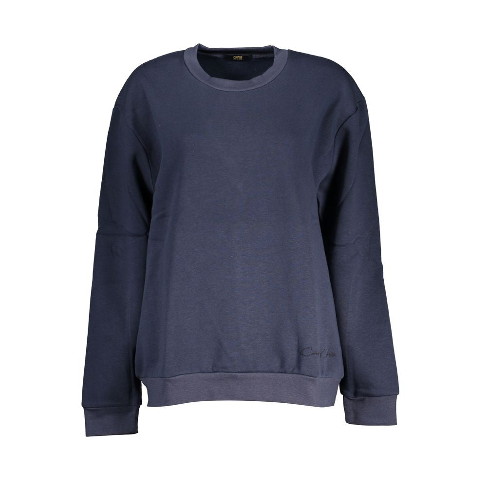 Blue Cotton Women Sweater Cavalli Class
