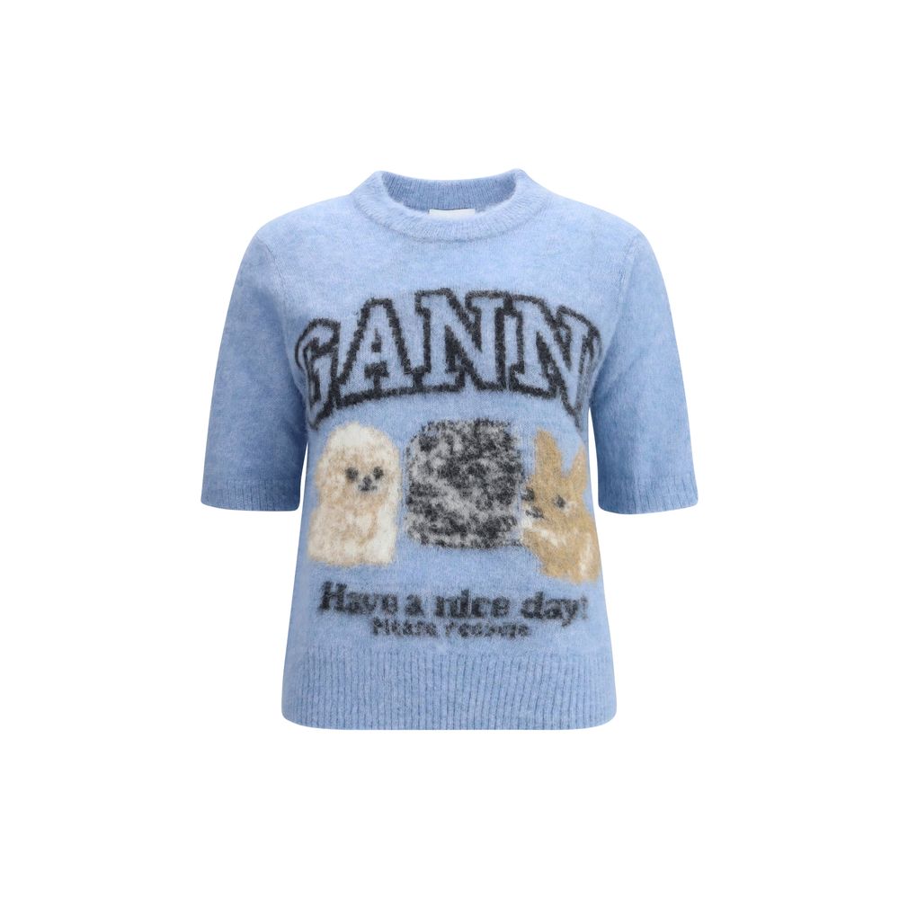 Puppies short sleeve Sweater Ganni