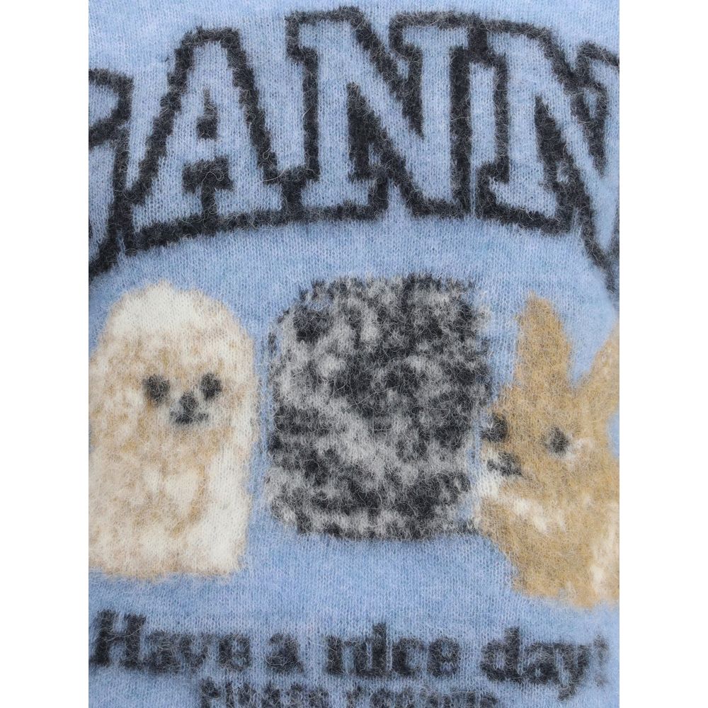 Puppies short sleeve Sweater Ganni
