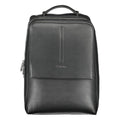 Black Polyester Men Backpack Calvin Klein