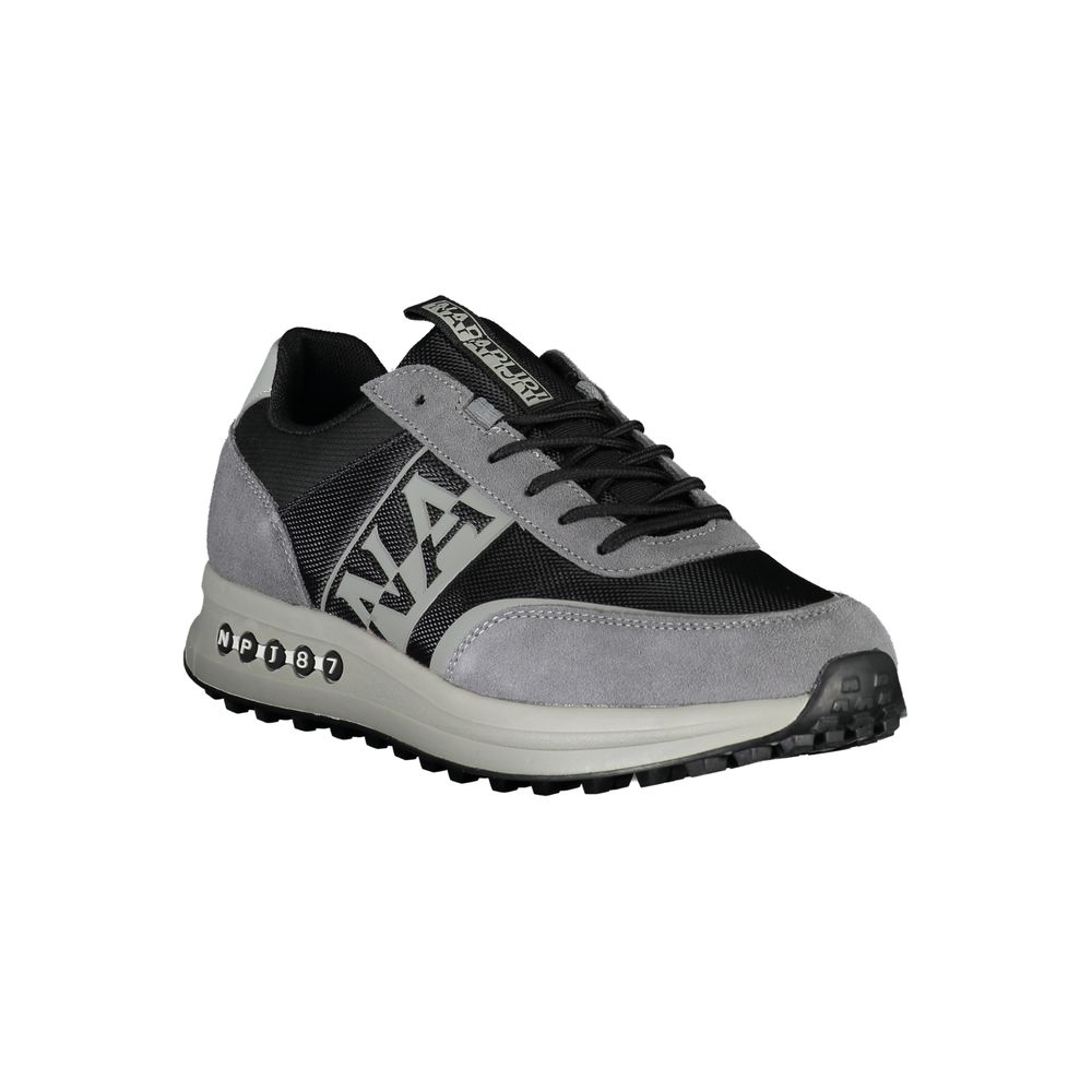 Brown Leather Men Sneaker Napapijri
