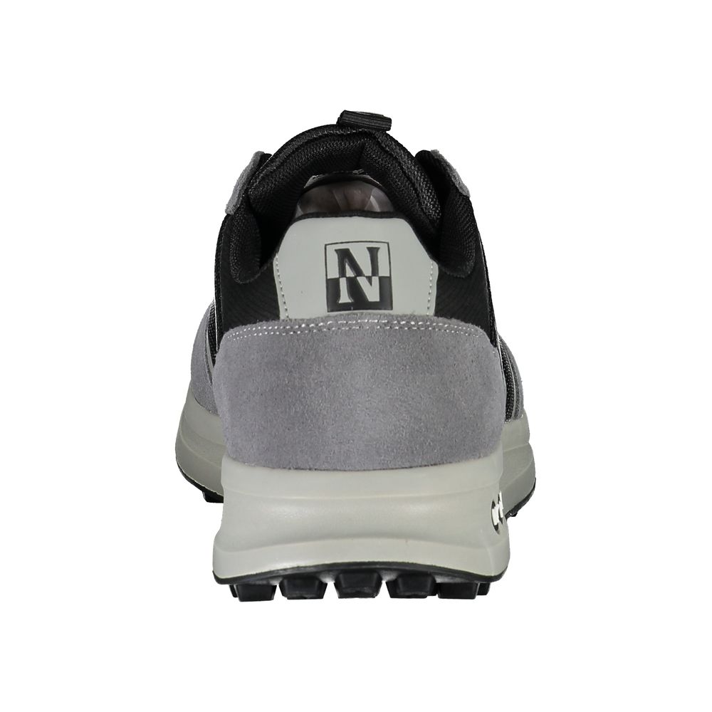 Brown Leather Men Sneaker Napapijri
