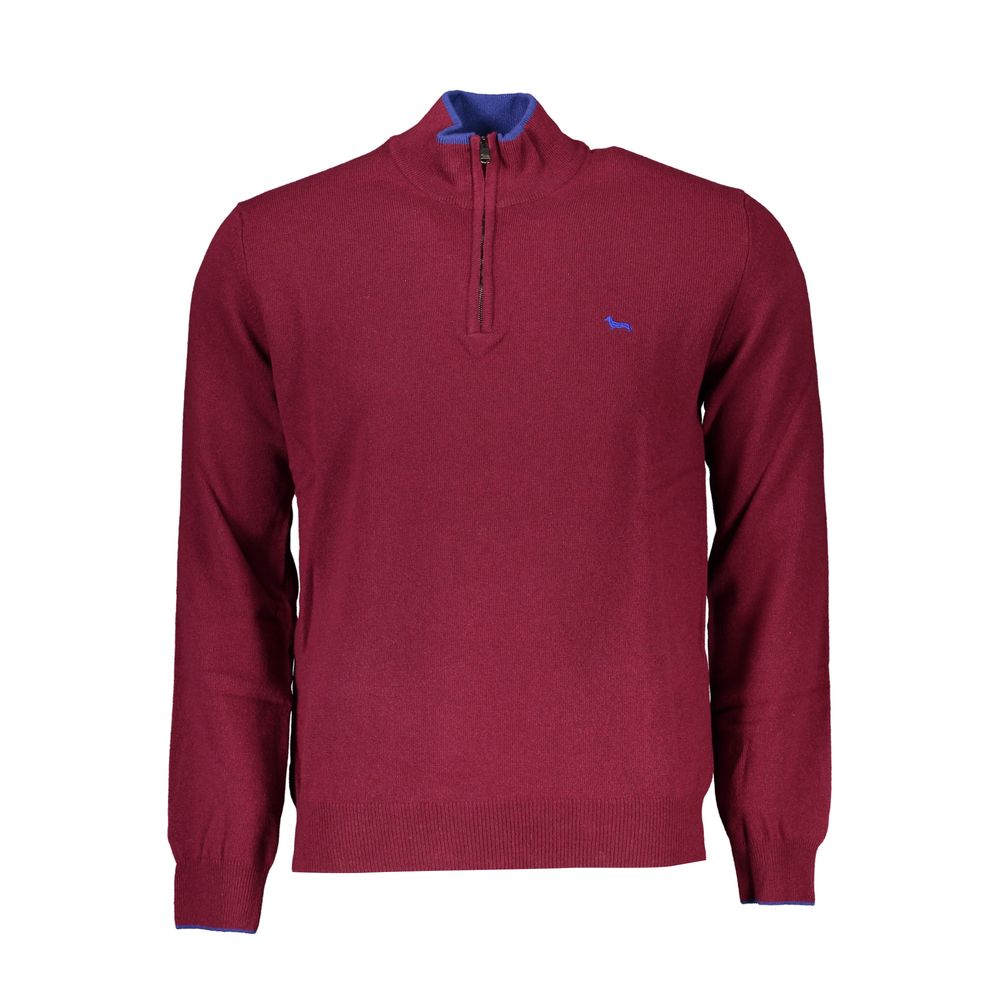 Elegant Half-Zip Sweater with Embroidery Detail Harmont & Blaine