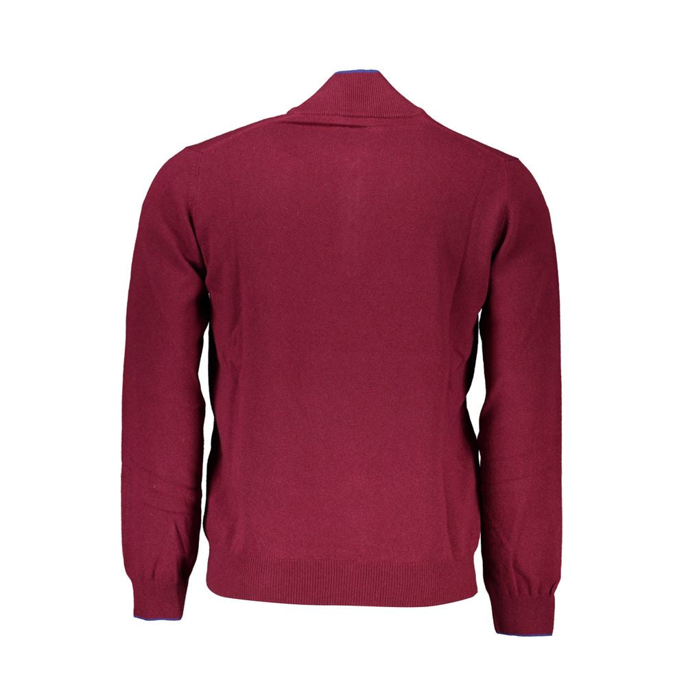 Elegant Half-Zip Sweater with Embroidery Detail Harmont & Blaine
