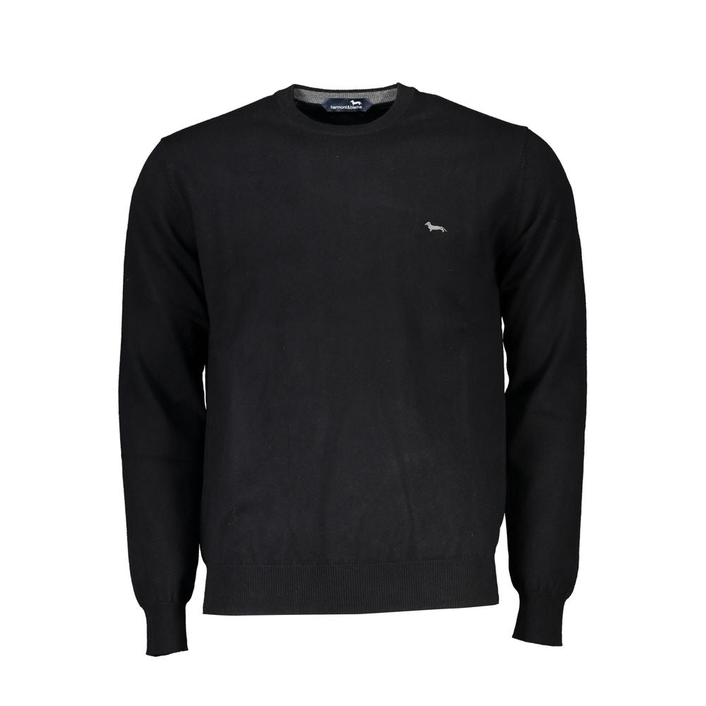 Elegant Crew Neck Embroidered Sweater Harmont & Blaine