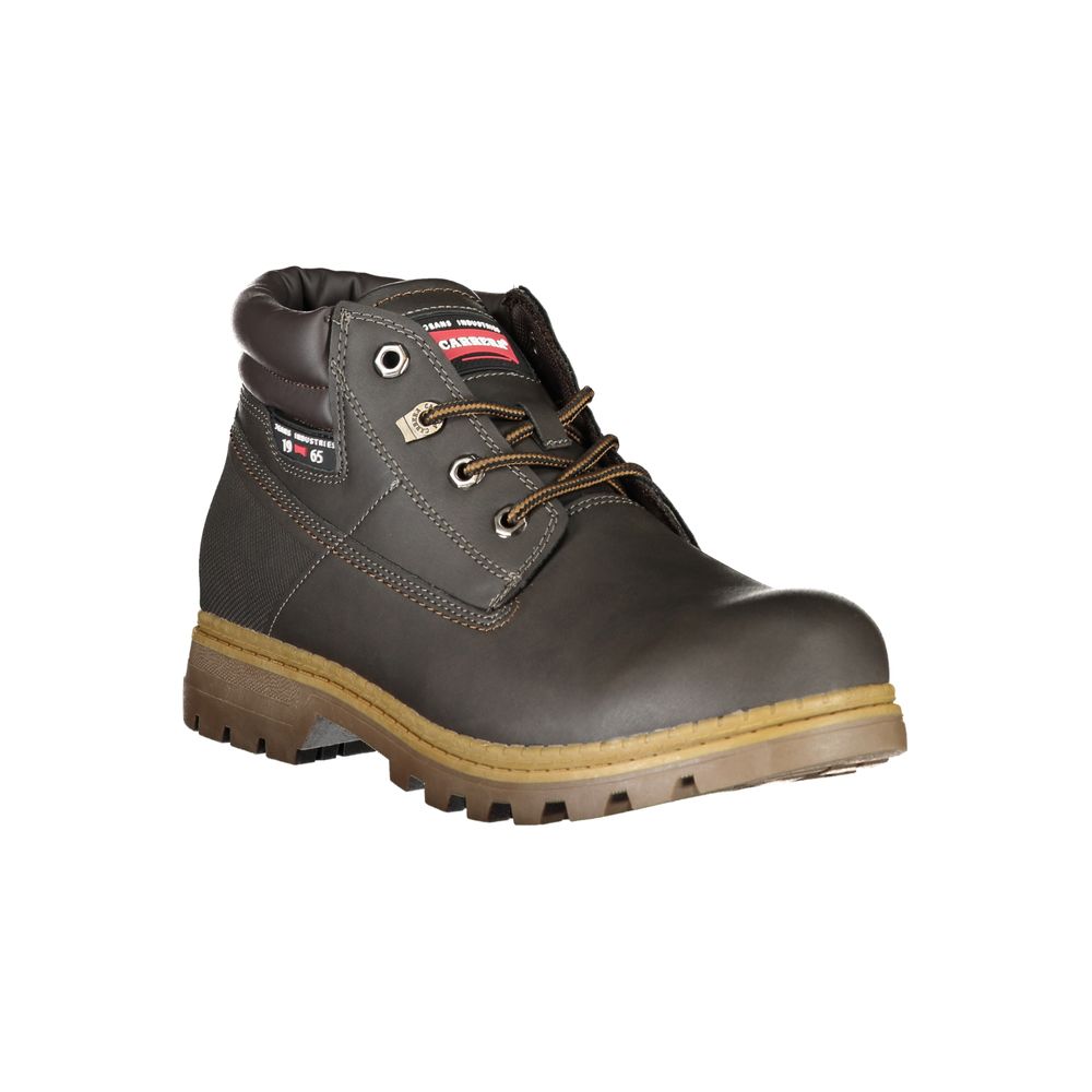 Brown Polyester Men Boot Carrera