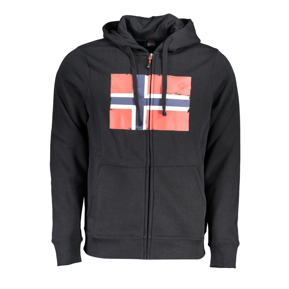 Black Cotton Sweatshirt Norway 1963