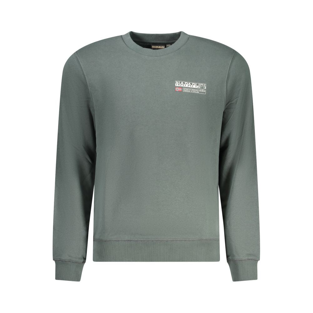 Green Cotton Sweatshirt Napapijri