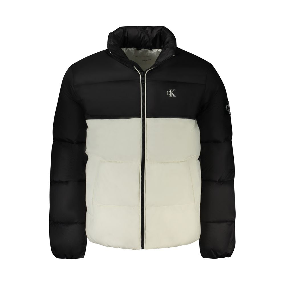 White Polyester Men Jacket Calvin Klein