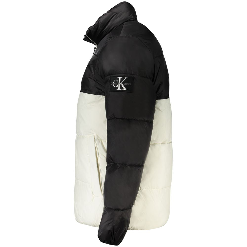 White Polyester Men Jacket Calvin Klein