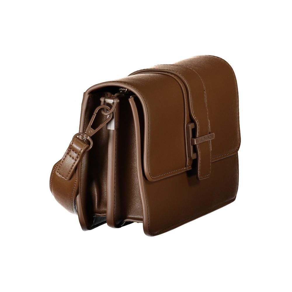 Brown Polyethylene Women Handbag Mario Valentino