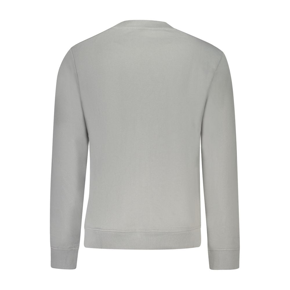 Gray Cotton Men Sweater Napapijri
