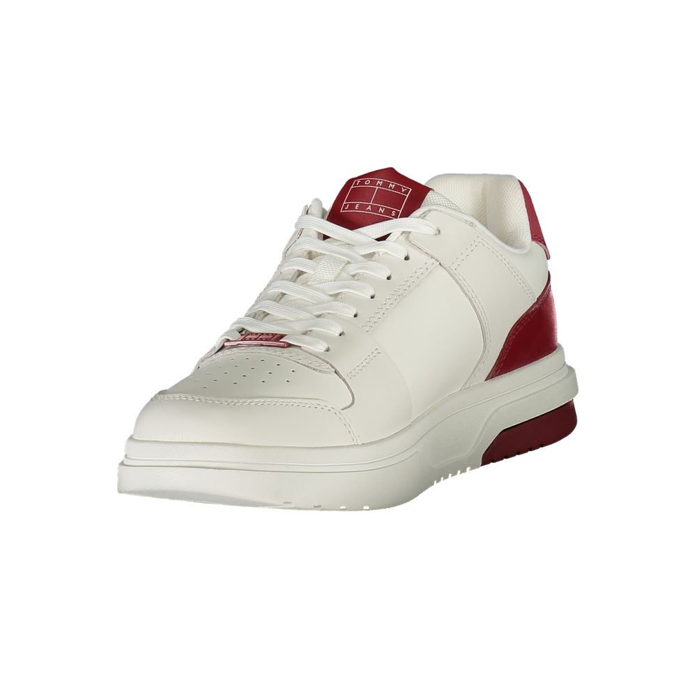 Red Leather Men Sneaker Tommy Hilfiger