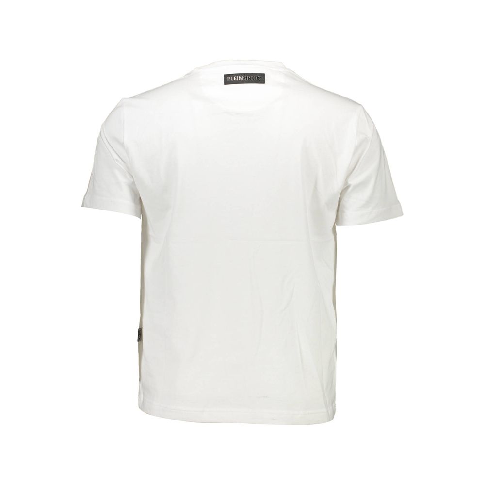 White Cotton Men T-Shirt Plein Sport