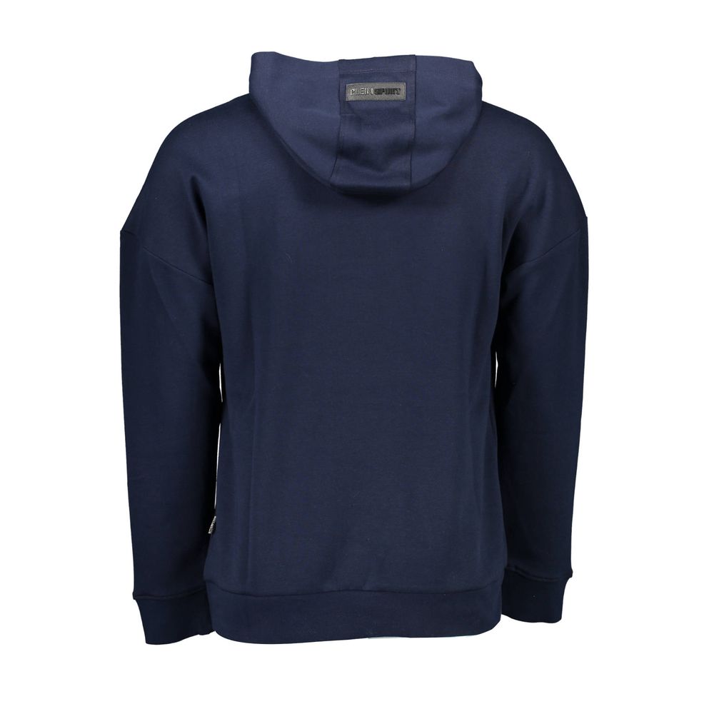 Blue Cotton Men Sweater Plein Sport