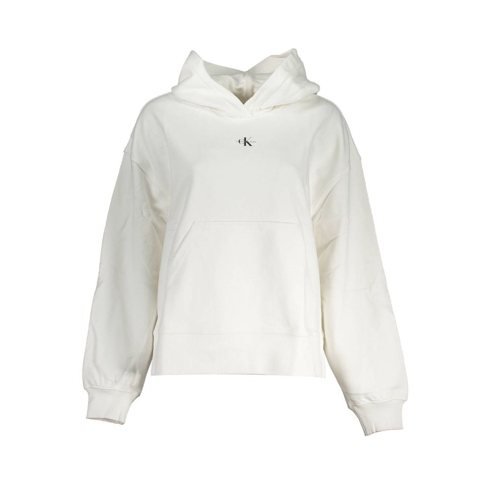 White Cotton Women Sweater Calvin Klein