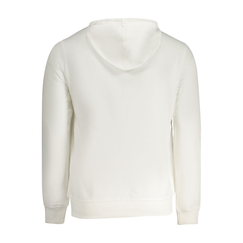 White Cotton Men Sweater K-WAY